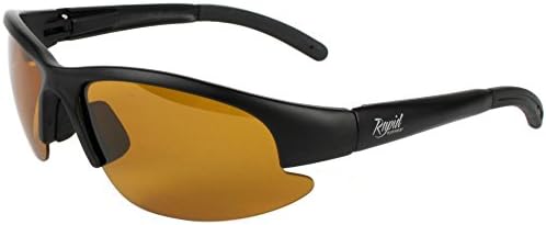 Rapid Eyewear Mens &amp; Womens Low-Sun Winter and Driving Sunglasses. HD Category 2 Lenses. Black. AA Recommendations Compliant