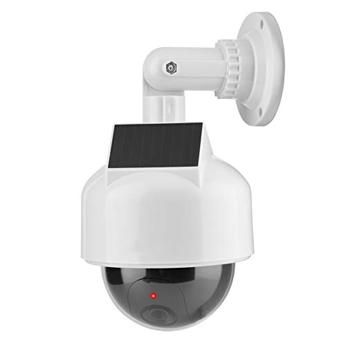 VBESTLIFE Telecamera fittizia di Sicurezza, Telecamera Solare a Cupola realistica per Interno ed Esterno per casa/Magazzino