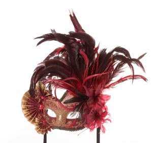 Venezianische Maske, Rot