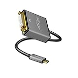 Multifunktional: Nutzen Sie den USB C auf DVI Adapter, um über den USB C-Ausgang Ihres Laptops eine Verbindung zu Ihrem Monitor, TV oder Beamer herzustellen