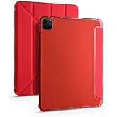 Aksesuarcim Apple iPad Pro 11 2020 (2.Nesil) ile Uyumlu Kılıf Silikon Yumuşak Kalem B&ouml;lmeli Esnek 4 Farklı Stand Olabilen Tab