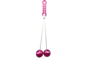 ARVALOLET Clackers Balls Toy, Fidget Clack Balls With Lights Antistress Ball On String Tek-Tek Latto Toy Clacker Ball Toy s Giocattoli Lato-Lato, Divertimento Oscillante Giocattoli Vintage