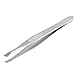 SODIAL(R) Silver Tone Slanted Flat Tip Metal Hair Eyebrow Tweezer Cosmetic Tool for Lady