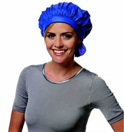 Preisvergleich Produktbild Kaltwellhaube - Dauerwellhaube m. Klettverschluss - schwarz