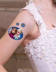 5 Bögen Cartoon Zeichentrick Prinzessin Tattoos Fake Tattoos Geschenk für Kinder - 7