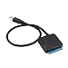 Produktbild Monllack Schwarzes Konverterkabel von USB 3.0 zu SATA Adapter, 22-polige SataIII zu USB3 Adapter für 2,5"3,5" Sata HDD SSD