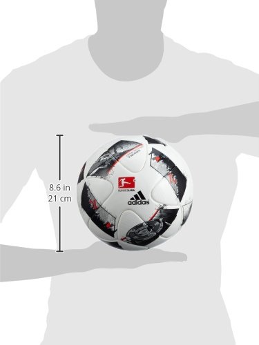 adidas Dfl Offizieller Fußball, White/Black/Solar Red, 5 - 3