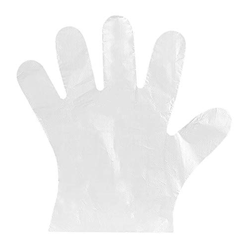 examen Hillrong Lot de 100 Gants jetables en Plastique pour Barbecue Transparent
