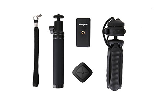 Fotopro Selfie Stick mit Stativ, Bluetooth-FernauslÃ¶ser fÃ¼r iPhone, Samsung und andere Smartphone, Kamera und GoPro