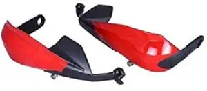 AutoTrends Hand Palm Wind Deflector Lever Protector Unbreakable Handguard for KTM Duke and All Models (Red)