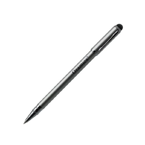 Touchstift Stylus für alle Smartphone / Iphone / Tablet Pc Eingabestift für iPad, iPhone, iPod, Galaxy Tab, Galaxy S2 S3 etc. (Oramics Touchpen + Kugelschreiber(schwarze Tinte) in Silber