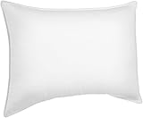 AmazonBasics - Ensemble de 2 oreillers avec garnissage en duvet synthétique, 2 x 65 x 65 cm