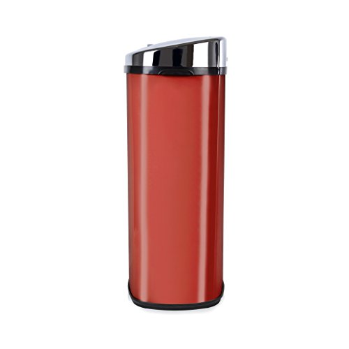 Morphy Richards Square Sensor Bin, 42 L - Red