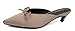 Produktbild SHOWHOW Damen Modisch Spitz Überzogen Kitten Heel Mules mit Schleife Beige 37 EU