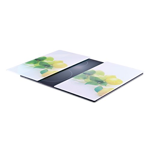 Zeller 26271 Glasschneideplatten „Zitrone“, 2-er Set für Glaskeramikkochfeld 52 x 30 cm - 2