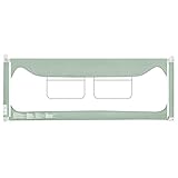 Altura de protección perfecta: la barra de la cama mide 90 cm de altura.La altura es lo suficientemente larga para que el bebé se ponga de pie y camine.