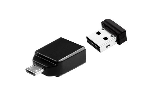 Verbatim Store n Stay Nano OTG 8GB Speicherstick USB 2.0 inkl micro-USB Adapter schwarz - 4