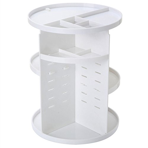St.Oswalds Rotating Kosmetik Organizer Tower für Make UP Aufbewahrungs JY002 (Weiß)