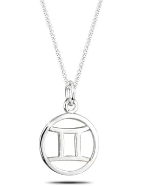 Elli Damen-Kette mit Anhänger Sternzeichen - Zwillinge 925 Sterling Silber 01503810_45