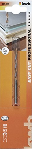 kwb EASY-CUT Allzweckbohrer 048650 (ø 5 mm, Rundschaft, für Stein, Beton, Keramik, Hart- und Weichholz, Kunststoffe und Acryl, Stahl, Glas und Kristall) - 2