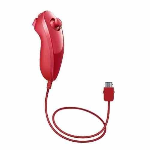 Preisvergleich Produktbild AMO Rot Nunchuck Controller Für Nintendo WII