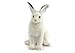Price comparison product image Plush Soft Toy White Rabbit (Snow/Arctic Hare) 15cm by Hansa. 5842.