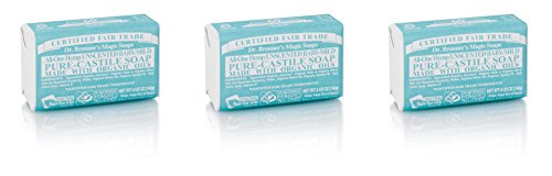 (3 PACK) - Dr Bronner - Org A/V Baby Mild Soap Bar | 140g | 3 PACK BUNDLE