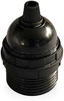 Lamps and Lights lampholder ES cord grip - shade rings - black