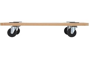 FISHBULL Rolling Board 58 x 29 x 9.5 cm up to 150 kg - Transport Roller for Furniture - Transport Aid Moving