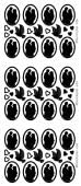 1 x BLACK BRIDE AND GROOM CAMEO WEDDING Peel Off Stickers Card Making, 656