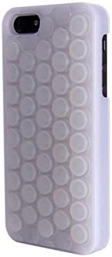 VOYOMO(TM) Novelty Pop Sound 3D Bubble Wrap Design (Can Pop) Soft PC Phone Case Cover For iPhone SE/5 5S (For iPhone SE 5 5S, White)