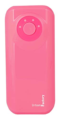 Urban Factory BAT41UF - Batería externa portátil de emergencia universal (4400 mAh) color rosa fluo