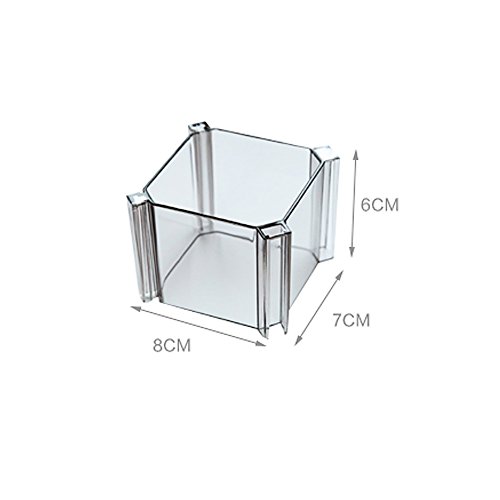Warrah Verstellbarer Set von 6 Boxen Organizer Schubladen Trennwand für Kleidung Socken BHS und mehr. Schwarz - 6