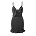 Produktbild WXANYBZ Damen Sommerkleider Kurzarm Sexy Holter Minikleid der Frauen beiläufiger Normallack-Büstenhalter-Partei-Abendkleid,Black,M