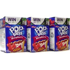 Preisvergleich Produktbild Kelloggs Frosted Raspberry Pop Tarts 416g (Pack of 3)