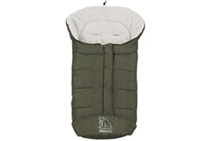 Eisbärchen Winter-Fußsack für Kinderwagen 7965 GW weiß grün