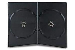 Amaray - Custodia sottile per DVD doppia (Face on Face), dorso 7 mm, confezione Dragon Trading, confezione da 5 pezzi