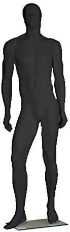 Mannequin Economic Men in Coloured Plastic Unbreakable, black