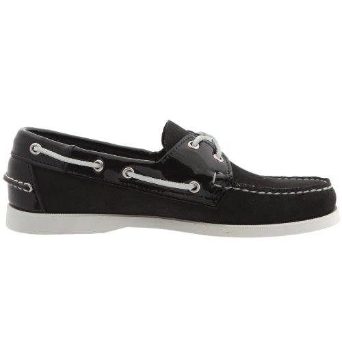 Sebago Men’s Spinnaker Canvas Boat Shoes black Size: 5.5