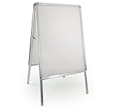 A1 PLAKATSTÄNDER WERBETAFEL ALU AUFSTELLER DOPPELSEITIG KLAPPBAR MIT FOLIEN