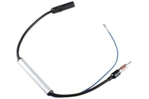 Cocar Auto Inline Antena Radio FM & AM Stereo Wzmacniacz Sygnału Wzmacniacz Kabel Wzmacniacz (koncentryczny męski na żeński kabel przedłużający) z wejściem zasilania