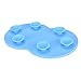 Makeup Brush Cleaning Mat, BESTIM INCUK Cosmetic Brush Cleaner Pad Silicone Washing Tool Scrubber Suction Cup, Blue