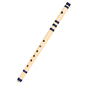 SG Musical Professional C Natural Bamboo Flute Bansuri 14 inch 7 Hole
