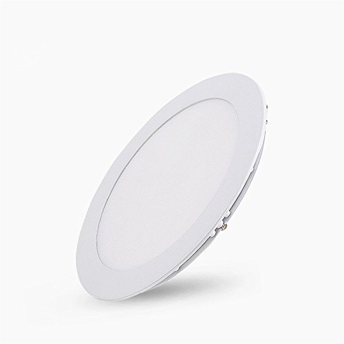 Super Helle Flache LED-Panel Leuchten 6W AC85 ~ 265v 1150lm Ultra-Dünne Runde Deckeneinbauleuchte Neutralweiß (4000-4500k) Mit LED-Treiber Enthalten - 2