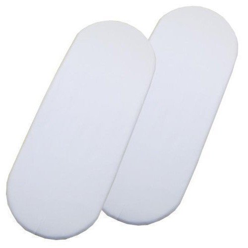 Jersey Fitted Sheets for Moses/Prams(2 pack)- White