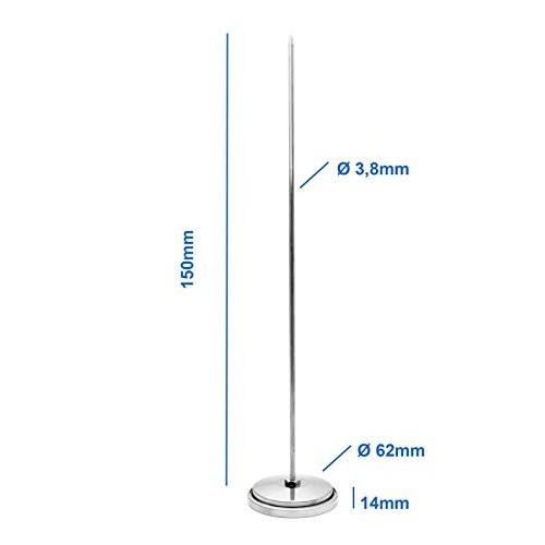 500 °C / 15 cm Thermometer für Bratofen / Backofen / Pizzaofen / Holzofen / Holzbackofen / Ofen / Grill . Analog / Bimetall / Edelstahl - 3