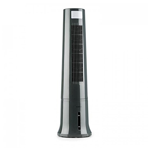 KLARSTEIN Highrise Cool Line - Ventilateur, Rafraîchisseur, Fonction humidificateur, 3 Niveaux de Puissance, Fonction Nettoyage d'air, Humidificateur, 530 m³/h, Gris