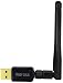 Produktbild Meross USB WLAN Adapter 600 Mbit/s Wi-Fi Adapter WLAN Stick 802.11ac Wireless USB Dongle Dual Band (5GHz 433Mbps+2.4Ghz 150Mbps) mit Antennenbuchse und abnehmbarer Antenne