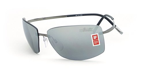 Preisvergleich Produktbild Silhouette - TITAN PURE 8681, Rechteckig, Titan, Herrenbrillen, RUTHENIUM / GREY(6220 E)