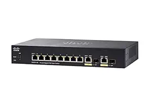 Cisco SG250-10P Smart Switch | 10 Ports Gigabit Ethernet (GbE) Ports | 2 Gigabit Ethernet Combo SFP | 62W PoE | Limited Lifetime Protection (SG250-10P-K9-IN)